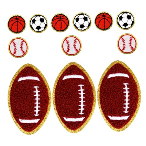 Beatifufu Teiliges Sport Ball Bügelbilder aus Besticktem Polyester Vielseitige Eisen und Nähapplikationen für Basketball Baseball Fußball und Rugby Farbecht Strapazierfähig DIY Kleidung Beatifufu Teiliges Sport Ball Bügelbilder aus Besticktem Polyester Vielseitige Eisen und Nähapplikationen für Basketball Baseball Fußball und Rugby Farbecht Strapazierfähig DIY Kleidung von Beatifufu
