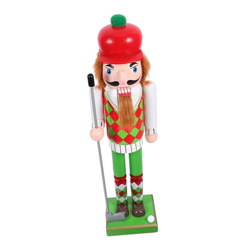 Beatifufu Traditioneller Holz Golf Thema Festliche Weihnachtsdekoration Handbemalt Robuste Holzfigur für Weihnachtsbaum und Beatifufu Traditioneller Holz Golf Thema Festliche Weihnachtsdekoration Handbemalt Robuste Holzfigur für Weihnachtsbaum und von Beatifufu