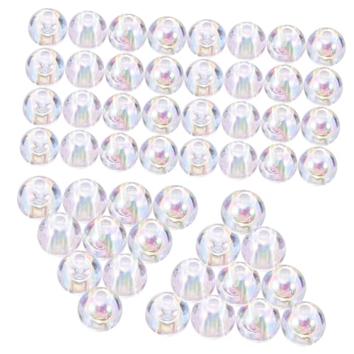 Beatifufu Transparente Acrylperlen DIY Schmuck Bastelperlen mit Dekorative Spacer Perlen für Armbänder Halsketten Handgefertigte Schmuckzubehör für Kreative Bastelideen von Beatifufu