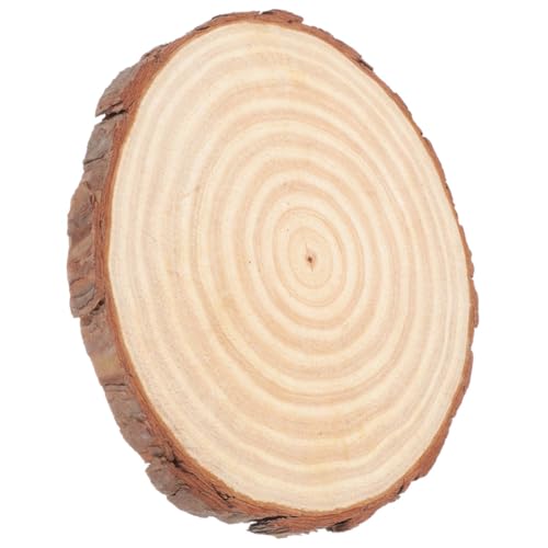 Beatifufu Unbehandelte Runde Holzscheibe Ø Naturbelassene Baumscheibe für DIY Basteln Bemalen Holzrohling als Holzplatte Rund Holzcutout für Kreative Handarbeiten von Beatifufu