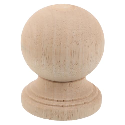 Beatifufu Unlackierte Massivholz Säulenaufsätze Kugel Rustikale Treppenpfosten Endkappen DIY Lampenhalter Innen Außendekoration für Möbel Geländer Beatifufu Unlackierte Massivholz Säulenaufsätze Kugel Rustikale Treppenpfosten Endkappen DIY Lampenhalter Innen Außendekoration für Möbel Geländer von Beatifufu