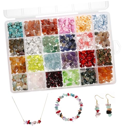 Beatifufu Unregelmäßige Chips Steinperlen Natürliche DIY Schmuckperlen für Armbänder Halsketten und Kunsthandwerk Bastelzubehör mit Aufbewahrungsbox Beatifufu Unregelmäßige Chips Steinperlen Natürliche DIY Schmuckperlen für Armbänder Halsketten und Kunsthandwerk Bastelzubehör mit Aufbewahrungsbox von Beatifufu