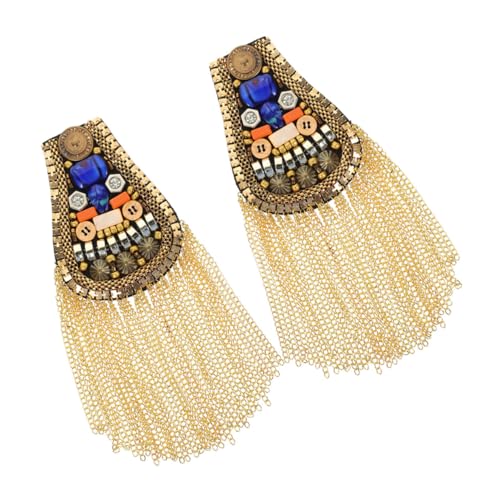 Beatifufu Vintage Metall Schulter-tassel Epauletten Abnehmbare Quasten mit Perlenkette Britischer Retro-stil Langlebiges Metall Dekorative Schulterpässe für Anzüge Kostüme und Bühnenoutfits Beatifufu Vintage Metall Schulter-tassel Epauletten Abnehmbare Quasten mit Perlenkette Britischer Retro-stil Langlebiges Metall Dekorative Schulterpässe für Anzüge Kostüme und Bühnenoutfits von Beatifufu