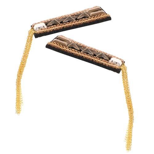 Beatifufu Vintage Quaste Schulterklappen Damen Modische Dekorative Schulter Epauletten mit Strassbesatz Langlebig und Sicher Passend für Uniformen und Anzüge von Beatifufu