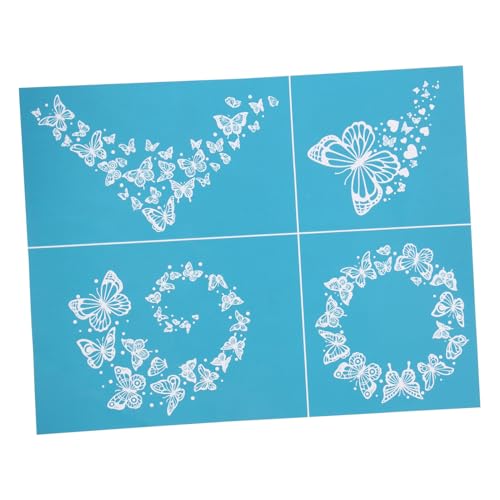 Beatifufu Waschbare Wiederverwendbare Siebdruck schablone aus Hochwertigem Gauze material Langlebig Glatte Oberfläche ohne Grate für DIY Bastelprojekte Textil Stoffgestaltung von Beatifufu
