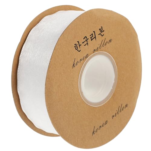 Beatifufu Weiße DIY Geschenkband Schleifenband für Dekoration Bastelband Hochwertiges Farbechtes Partyband für Blumensträuße Geschenkverpackung und Haarschmuck von Beatifufu