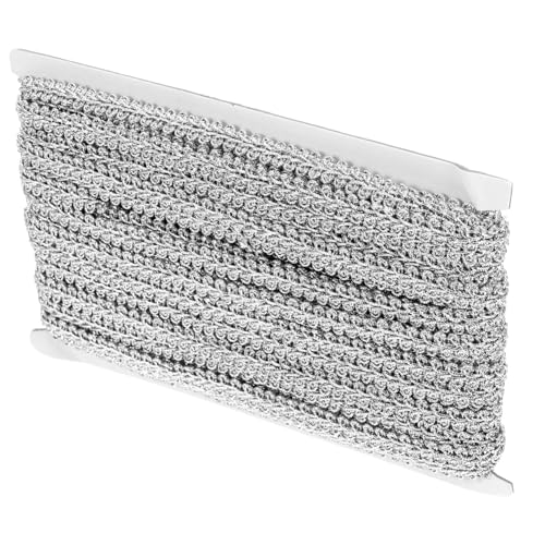 Beatifufu Wellenförmiges Spitzenband Silber Dekoratives DIY Spitzenband für Schmuckherstellung und Bühnenkostüme Nähen Zubehör Vintage stil von Beatifufu