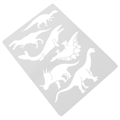 Beatifufu Wiederverwendbare Dinosaurier Malvorlage aus Hohles Tier Schablonen Leicht zu Reinigen Sicher für DIY Wandgestaltung Basteln und Scrapbooking von Beatifufu