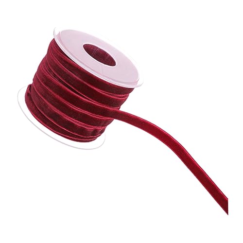 Beatifufu Yards Farbige Samt Geschenkband Flockband für Geschenkverpackung DIY Bastelband für Hochzeit Party Dekoration und Kleidung Zubehör in Weinrot Beatifufu Yards Farbige Samt Geschenkband Flockband für Geschenkverpackung DIY Bastelband für Hochzeit Party Dekoration und Kleidung Zubehör in Weinrot von Beatifufu