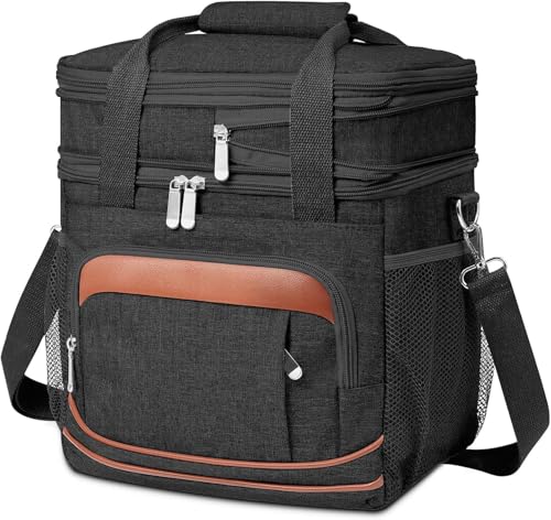 Lunchbox für Männer – Ausziehbares, robustes Mittagessen-Set, extra große Lunchtasche mit verstellbarem Schultergurt für Arbeiter, Berufstätige und Erwachsene Lunchbox für Männer – Ausziehbares, robustes Mittagessen-Set, extra große Lunchtasche mit verstellbarem Schultergurt für Arbeiter, Berufstätige und Erwachsene von Beaulyn