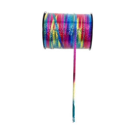 1 Rolle Dekoratives Geschenkband aus Yards Regenbogenfarben für Verpackungen Ballons Blumenarrangements und Diy Dekorationen Elegant Handhaben von Beaupretty