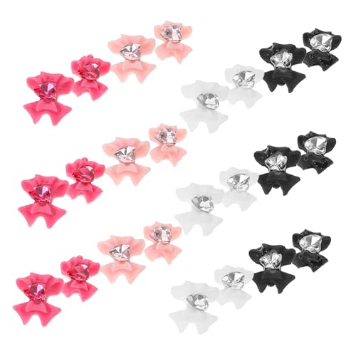 2 Sätze Teiliges Charms Mit Schleifen Nageldesign Zubehör Für Maniküre Diy Nail Art Dekoration Für Nagelliebhaber Und Profis 40 Stück * 2 von Beaupretty
