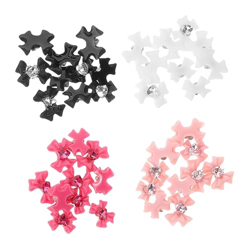 4 Sätze Nagelkunst Charms Mit Schleifen Nagelverzierungen Für Maniküre Diy Nagelschmuck Für Designs Für Nagelkunst Enthusiasten 40 Stück * 4 von Beaupretty