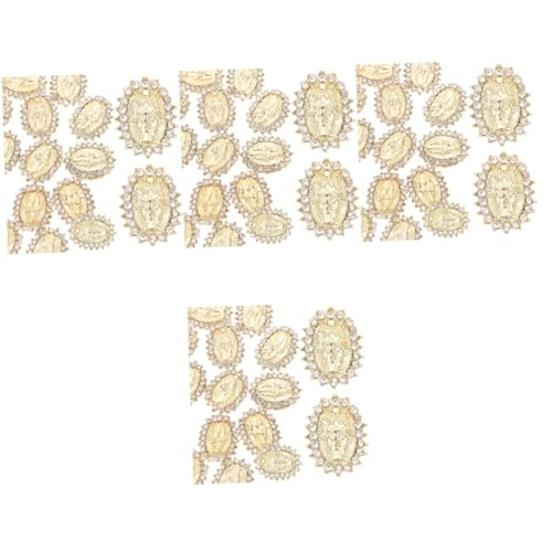 4 Sätze Nail Art Charms Metallische Maniküre Verzierung Diy Fingernagel Schmuck Für Nagelkunst Für Partys Und Alltagsevents 20 Stück * 4 von Beaupretty
