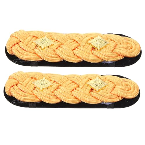 Beaupretty 1 Paar Golden geflochtener Schulterstempel Schulterschmuck einheitliche Schulterklappen Uniform Flecken Schulter Quasten dekoration Anzug Schulterklappen Schulter-Accessoire Stoff Beaupretty 1 Paar Golden geflochtener Schulterstempel Schulterschmuck einheitliche Schulterklappen Uniform Flecken Schulter Quasten dekoration Anzug Schulterklappen Schulter-Accessoire Stoff von Beaupretty