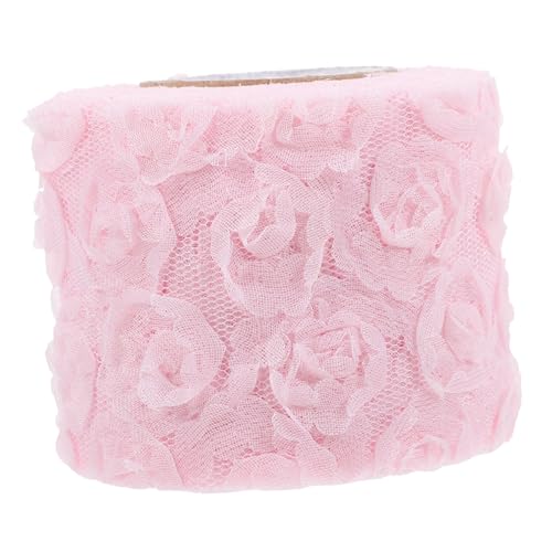 Beaupretty 1 Rolle Bunte Rosenblüten Stickerei Stoff Breites Yards Langes Diy Dekorationsmaterial für Kleidung Vorhänge Tischdecken Bastelprojekte und für Kreative Näharbeiten von Beaupretty
