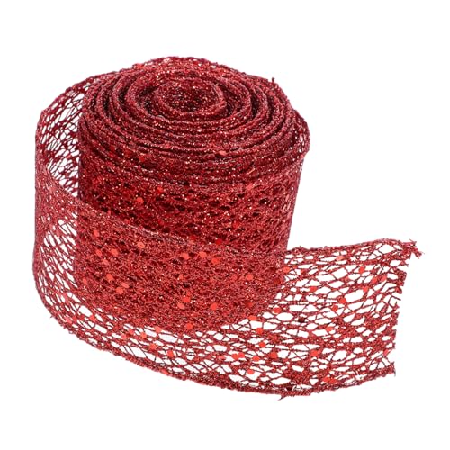 Beaupretty 1 Rolle Paillettennetz -gurtband Maschenband Für Kränze Rote Bandmasse Blumenwickband Urlaubsdekor Hochzeitsfeierdekoration Band Für Blumenstrauß Rote Bänder Zum Basteln Rot Eisen Beaupretty 1 Rolle Paillettennetz -gurtband Maschenband Für Kränze Rote Bandmasse Blumenwickband Urlaubsdekor Hochzeitsfeierdekoration Band Für Blumenstrauß Rote Bänder Zum Basteln Rot Eisen von Beaupretty