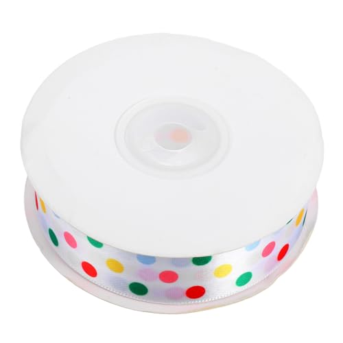 Beaupretty 1 Rolle Punktmuster Geschenkbänder für Geschenkverpackung Diy Bastelprojekte und Hochzeitsdekorationen Strapazierfähiges Farbenfrohes Dekorationsband für Geburtstagsfeiern von Beaupretty
