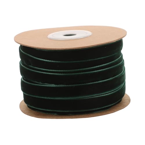 Beaupretty 1 Rolle Samtgurtband Dünnes Dekoratives Geschenkband Kräuselband Burgunderrotes Samtband Bänder DIY Band Zum Verpacken Satin Samtbänder Weißes Band Verpackungsband von Beaupretty