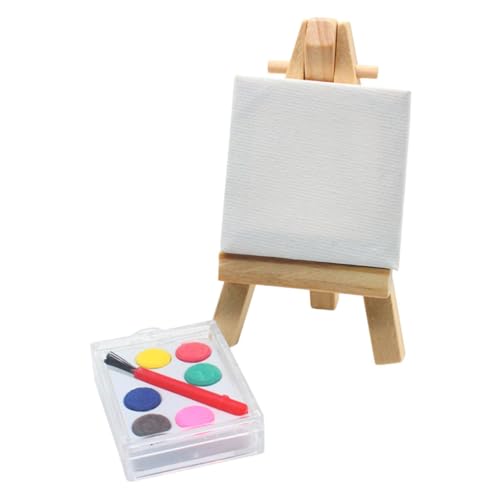 Beaupretty 1 Satz Miniatur Staffelei Set aus Teiliges Modell für Fotografie Dekoration und DIY Langlebig und Sicher der Anwendung von Beaupretty