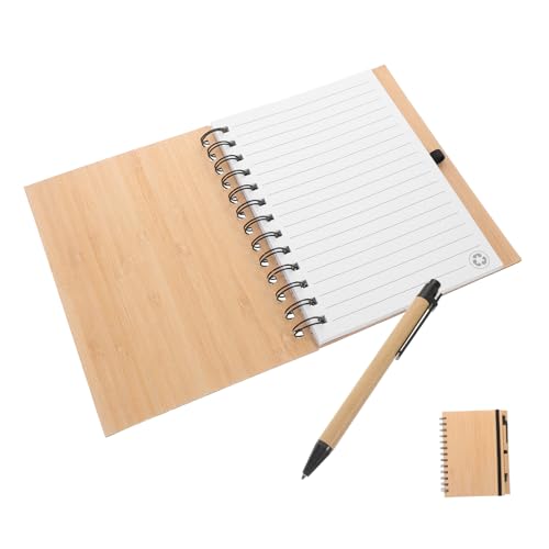 Beaupretty 1 Satz Notizbuch Aus Bambusleder Büro-notizblöcke Spiralförmiges Notizbuch Notizbücher Besprechungsnotizbuch Für Die Arbeit Arbeitshefte Rostfreier Stahl Beige Beaupretty 1 Satz Notizbuch Aus Bambusleder Büro-notizblöcke Spiralförmiges Notizbuch Notizbücher Besprechungsnotizbuch Für Die Arbeit Arbeitshefte Rostfreier Stahl Beige von Beaupretty