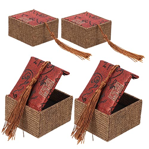 Beaupretty 1 Satz Schmuckschatulle Aufbewahrung Dekoration Schmuckbehälter Schmuckverpackungsboxen Dekorativer Schmuckkoffer Stoff 4 Stück Beaupretty 1 Satz Schmuckschatulle Aufbewahrung Dekoration Schmuckbehälter Schmuckverpackungsboxen Dekorativer Schmuckkoffer Stoff 4 Stück von Beaupretty