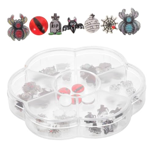 Beaupretty 1 Schachtel Halloween Nail Charms DIY mit Einzigartigen Geister Spinnen Fledermaus Resin Schmuck für Kreative Nageldesigns Halloween Maniküre Zubehör Beaupretty 1 Schachtel Halloween Nail Charms DIY mit Einzigartigen Geister Spinnen Fledermaus Resin Schmuck für Kreative Nageldesigns Halloween Maniküre Zubehör von Beaupretty