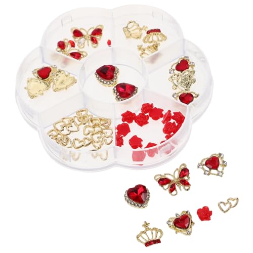Beaupretty 1 Schachtel Luxuriöse Nagelcharms mit Herz Schmetterling Krone Nail Art Dekorationen aus Robustem Legierungsmetall mit Funkelnden Strasssteinen für Valentinstag Nageldesign Beaupretty 1 Schachtel Luxuriöse Nagelcharms mit Herz Schmetterling Krone Nail Art Dekorationen aus Robustem Legierungsmetall mit Funkelnden Strasssteinen für Valentinstag Nageldesign von Beaupretty