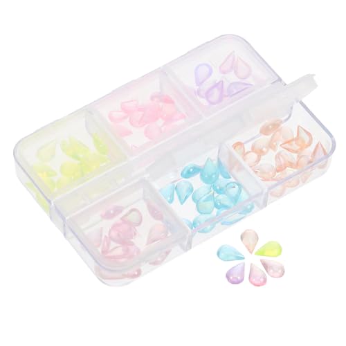 Beaupretty 1 Schachtel Nagelkunst-Diamantschmuck winzige Nageledelsteine Strasssteine ​​für Nägel einzigartige Nagelcharme Nailart-Strasssteine Bunte Nageledelsteine Harz von Beaupretty