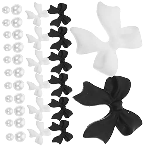 Beaupretty 1 Schachtel Nail Art Charms mit Perlen Schmetterling und Schleife Selbstklebende Nagelverzierung Leicht Langlebig Modisch für DIY Maniküre Alltag Party Schule Urlaub Geeignet von Beaupretty