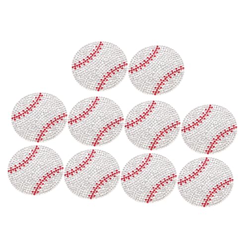 Beaupretty 10 Stück Baseball Glitzernde Selbstklebende Patches für Kleidung Hüte und Schuhe Diy Applikationen für Kreative Gestaltung von Beaupretty