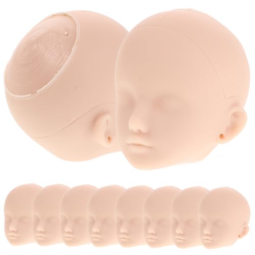 Beaupretty 10 Stück DIY Puppenköpfe zum Üben von Make Up Realistisch Leicht zu Reinigen Geeignet für Levels für Kreative Projekte und Makeup Übungen von Beaupretty