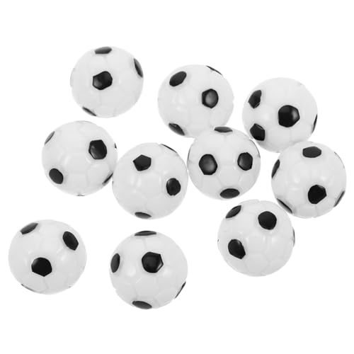 Beaupretty 10 Stück Fußball -anhängerzubehör Halskette Foosball -tischkugeln Mini-fußball Werkzeug Zur Herstellung Von Armbändern Mini -fußballkugel Puppenhausball Kleiner Fußballball Harz von Beaupretty