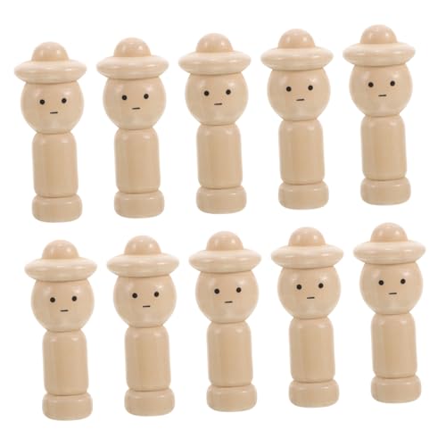 Beaupretty 10 Stück Naturfarbene Unbemalte Holz Peg Dolls Kleine DIY Holzfiguren zum Bemalen Sichere Holzwaren für Kreative Bastelideen und Dekoration Beaupretty 10 Stück Naturfarbene Unbemalte Holz Peg Dolls Kleine DIY Holzfiguren zum Bemalen Sichere Holzwaren für Kreative Bastelideen und Dekoration von Beaupretty