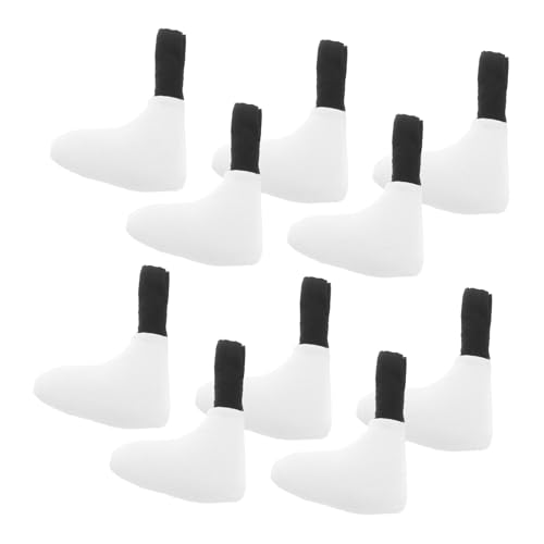 Beaupretty 10 Stück Teiliges Baumwollgefüllte Gelenk Puppenfüße Weiß Vielseitige DIY Puppenbeine für Handgemachte Puppen Bastelprojekte Flexible Puppenzubehörteile von Beaupretty
