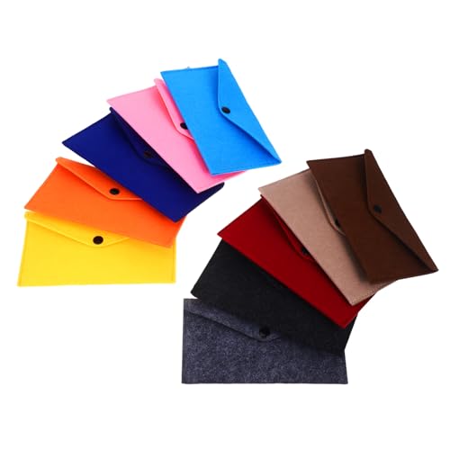 Beaupretty 10 Stück Teiliges Filz Aufbewahrungsset mit Druckknopf Multifunktionale Kleine Taschen für Handy Geld Kopfhörer Ladekabel Vielseitig Leichte Filzumschläge in Verschiedenen Farben Beaupretty 10 Stück Teiliges Filz Aufbewahrungsset mit Druckknopf Multifunktionale Kleine Taschen für Handy Geld Kopfhörer Ladekabel Vielseitig Leichte Filzumschläge in Verschiedenen Farben von Beaupretty