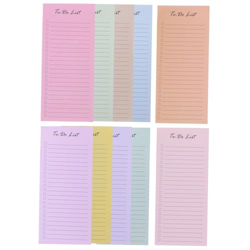 Beaupretty 10 Stück Teiliges Haftnotizen Macaron pro Notizblock Selbstklebend Wiederverwendbar Einkaufslisten und To Do Listen für Büro und Zuhause von Beaupretty