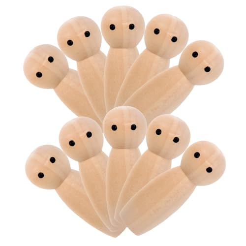 Beaupretty 10 Stück Teiliges Holzfiguren zum Bemalen Unvollendete DIY Holz Peg Puppen aus Naturholz Kreative Bastelfiguren für Erwachsene für Handarbeit und Dekoration Beaupretty 10 Stück Teiliges Holzfiguren zum Bemalen Unvollendete DIY Holz Peg Puppen aus Naturholz Kreative Bastelfiguren für Erwachsene für Handarbeit und Dekoration von Beaupretty