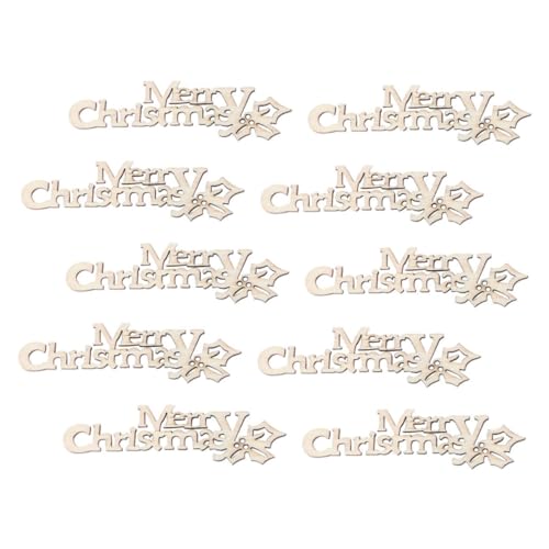 Beaupretty 10 Stück Teiliges Holzscheiben Merry Christmas DIY Bastelset für Scrapbooking Vielseitige Holzornamente für Weihnachtsdeko Gestaltungsmöglichkeiten für Haus und Büro Beaupretty 10 Stück Teiliges Holzscheiben Merry Christmas DIY Bastelset für Scrapbooking Vielseitige Holzornamente für Weihnachtsdeko Gestaltungsmöglichkeiten für Haus und Büro von Beaupretty