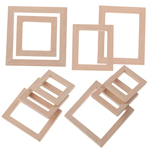 Beaupretty 10 Stück Teiliges Mini Bilderrahmen aus Unbehandeltem Holz Detailreich Gefertigte Puppenhaus Fotorahmen Langlebig und Realistisch für Miniatur Dekorationen und DIY Bastelprojekte Beaupretty 10 Stück Teiliges Mini Bilderrahmen aus Unbehandeltem Holz Detailreich Gefertigte Puppenhaus Fotorahmen Langlebig und Realistisch für Miniatur Dekorationen und DIY Bastelprojekte von Beaupretty