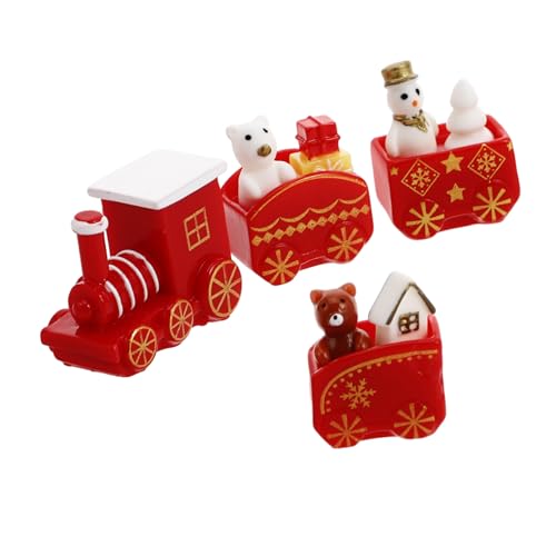 Beaupretty 10 Stück Teiliges Mini Resin Schneemann Deko Set DIY Weihnachtszug Figuren Wiederverwendbare Festival Tischdekoration Detaillierte Handwerkskunst als Winter Holiday Centerpiece von Beaupretty
