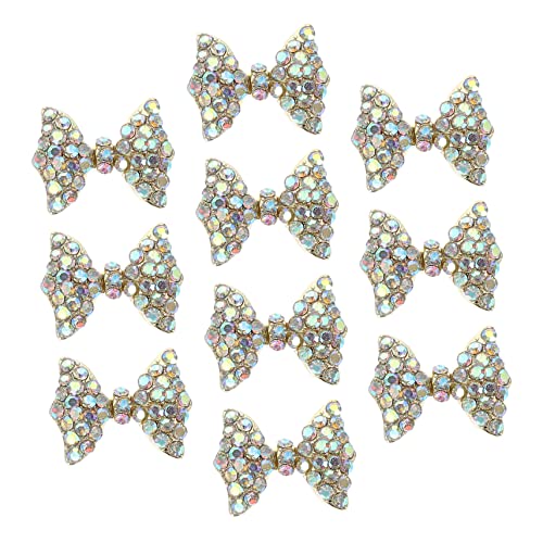 Beaupretty 10 Stück Teiliges Nagelkunst Dekorationen mit Bowknot Design Hochwertige Legierungs Nagelcharms für Kreative DIY Maniküre Passend für Natürliche und Künstliche Nägel Beaupretty 10 Stück Teiliges Nagelkunst Dekorationen mit Bowknot Design Hochwertige Legierungs Nagelcharms für Kreative DIY Maniküre Passend für Natürliche und Künstliche Nägel von Beaupretty