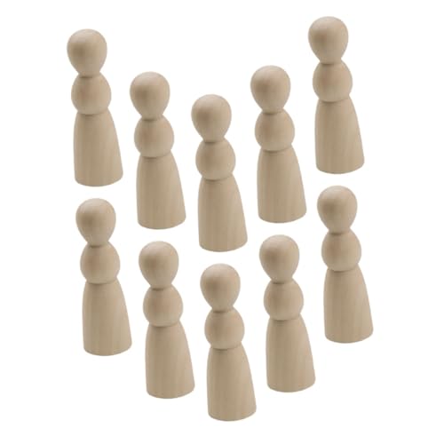 Beaupretty 10 Stück Teiliges Naturfarbener Holzpuppen zum Bemalen DIY Holzfiguren mit Glatter Oberfläche für Puppendekor Handgefertigte Holzpüppchen als und Wohnaccessoire Beaupretty 10 Stück Teiliges Naturfarbener Holzpuppen zum Bemalen DIY Holzfiguren mit Glatter Oberfläche für Puppendekor Handgefertigte Holzpüppchen als und Wohnaccessoire von Beaupretty