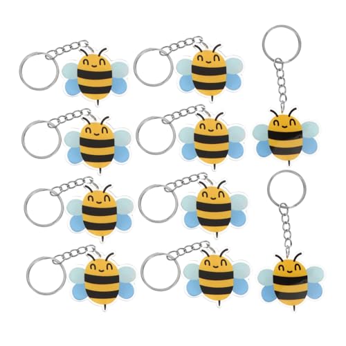 Beaupretty 10 Stück Teiliges Niedliche Bienen Schlüsselanhänger aus Metall und Acryl Langlebige Cartoon Biene Anhänger Bienenmotiv Partydeko für und Mitgebsel Farbenfrohes Design Beaupretty 10 Stück Teiliges Niedliche Bienen Schlüsselanhänger aus Metall und Acryl Langlebige Cartoon Biene Anhänger Bienenmotiv Partydeko für und Mitgebsel Farbenfrohes Design von Beaupretty