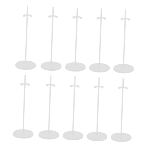 Beaupretty 10 Stück Teiliges Transparentes Kunststoff Doll Display Halter mit Breiter Basis Stabile Aufsteller für Puppenständer für Regal Tisch und Kinderzimmer Beaupretty 10 Stück Teiliges Transparentes Kunststoff Doll Display Halter mit Breiter Basis Stabile Aufsteller für Puppenständer für Regal Tisch und Kinderzimmer von Beaupretty