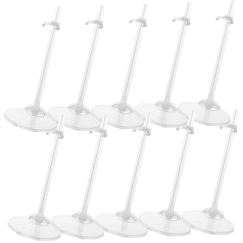Beaupretty 10 Stück Teiliges Transparentes Puppenständer Taillenclip Stabile Halterung für Desktop Puppen Kreatives Design für Dekorative und Praktische Puppenaufbewahrung von Beaupretty