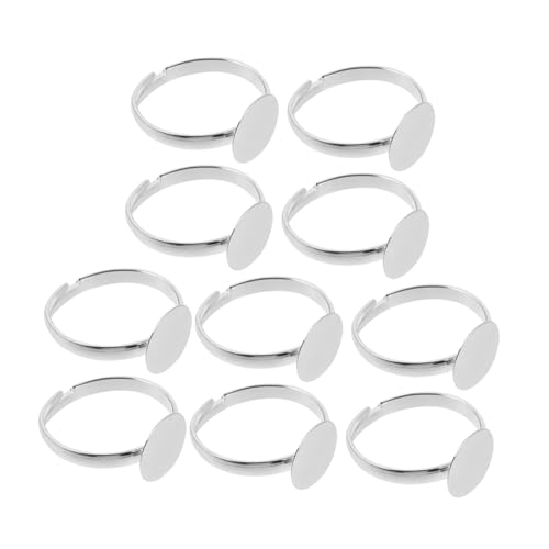 Beaupretty 10 Stück Teiliges Verstellbare Metallring basen aus Zinklegierung für DIY Schmuckherstellung Glatte Oberfläche für Resin und Perlen Kreative Ringrohlinge Beaupretty 10 Stück Teiliges Verstellbare Metallring basen aus Zinklegierung für DIY Schmuckherstellung Glatte Oberfläche für Resin und Perlen Kreative Ringrohlinge von Beaupretty
