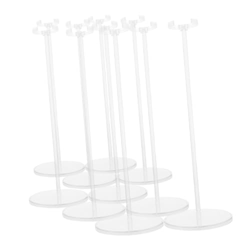 Beaupretty 10 Stück Teiliges Verstellbare Puppenständer Transparent mit Clip Vielseitige Doll Display Halter für Verschiedene Puppengrößen für Sammler Ausstellungen und Zuhause von Beaupretty