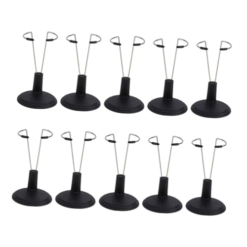 Beaupretty 10 Stück Teiliges Verstellbares Puppenständer aus Stabiler und Sicherer Doll Display Stand für Figuren Verschiedener Eleganter Halter für Sammlungen und Puppen Schwarz Beaupretty 10 Stück Teiliges Verstellbares Puppenständer aus Stabiler und Sicherer Doll Display Stand für Figuren Verschiedener Eleganter Halter für Sammlungen und Puppen Schwarz von Beaupretty