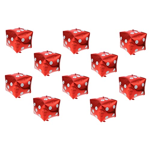 Beaupretty 10 Stück Teiliges Würfel Aluminiumfolie Luftballon Große Rote Würfel Thematische Partydekoration für Spielnacht Hochzeit Geburtstag Vielseitige Eventgestaltung Beaupretty 10 Stück Teiliges Würfel Aluminiumfolie Luftballon Große Rote Würfel Thematische Partydekoration für Spielnacht Hochzeit Geburtstag Vielseitige Eventgestaltung von Beaupretty